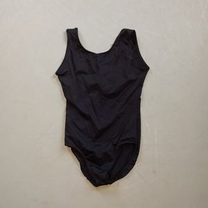 black tank leotard